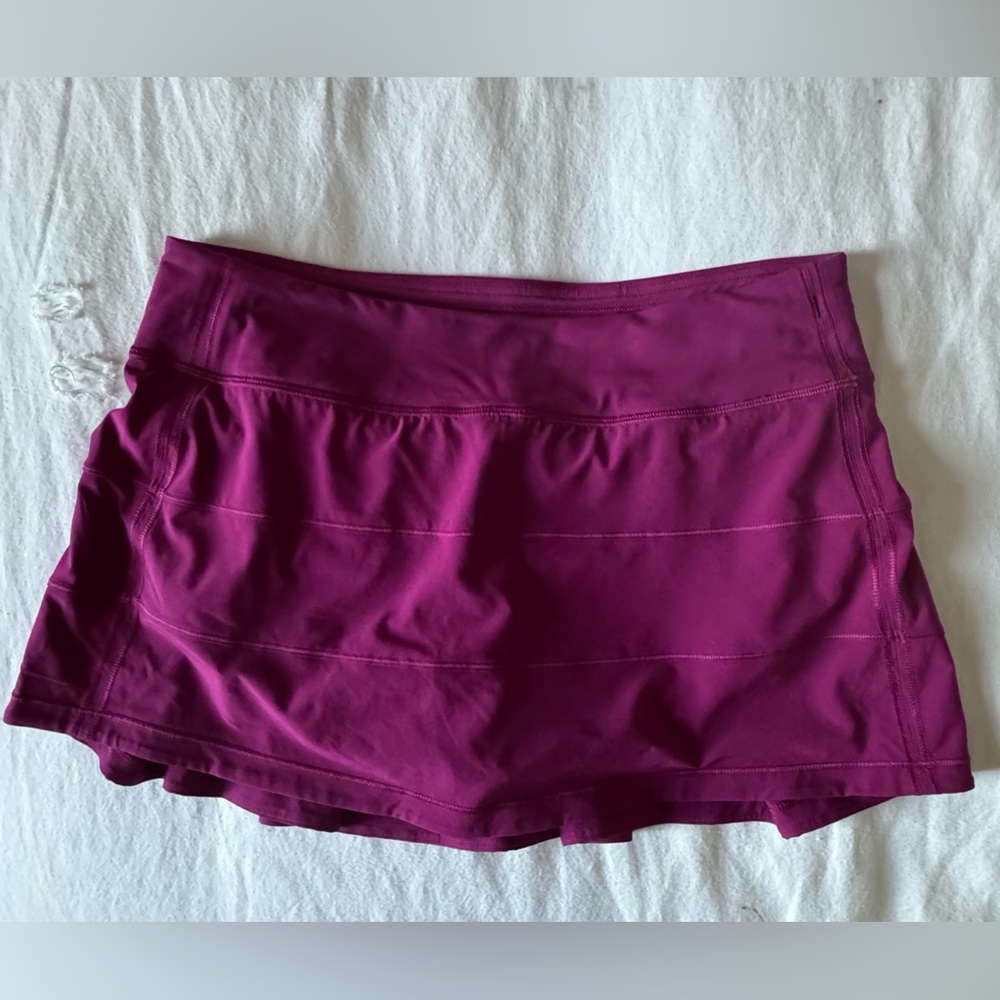 Lululemon pace rival skirt. Size 8. Magenta purple